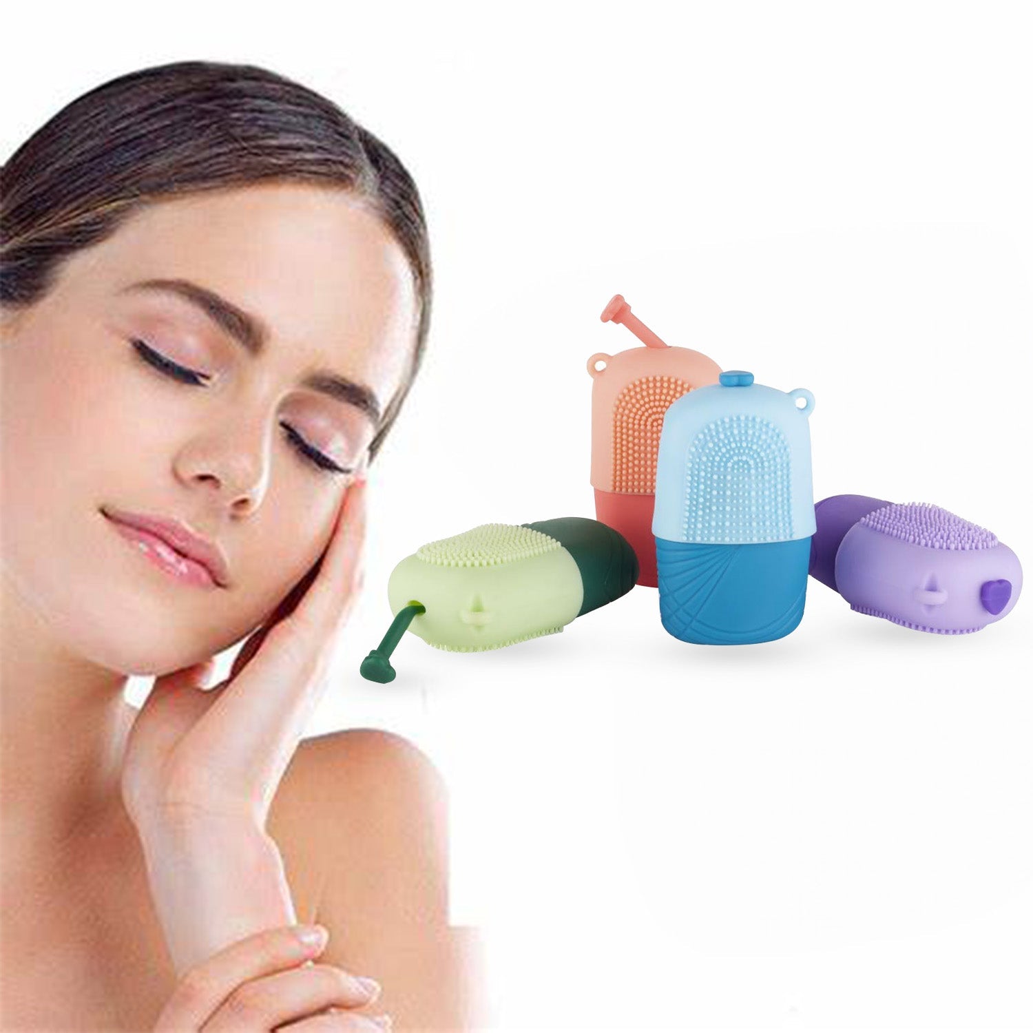 Silicone facial ice roller for skin tightening and glow, reusable Silicone facial ice roller for skin tightening and glow, reusable
